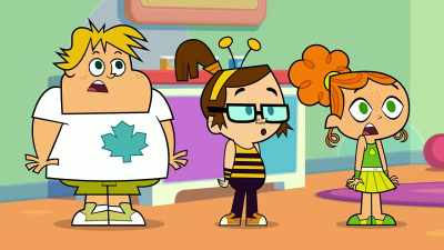 - Hey look, Slimey's playing
with Richard Swimmins. - Total DramaRama