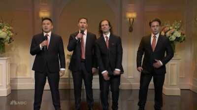 ‫Hey, man.
‫Hey.
‫Hey, man, came all this way, - SNL50: The Anniversary Special
