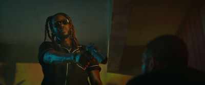 - Hey, man, shut the fuck up
before I split that wig - The Enforcer