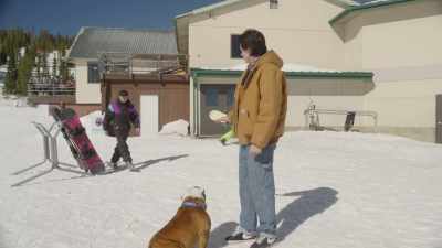 Hey, man, watch it.
What's your beef
with my dog? - Powder Pup