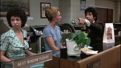 Hey you Manager Fucker Don't get ideasI bark that man there he bitesBelieve me I'm on your side On my side shitListen we got young girls here You could watch your languageI speak what I feelWatch my language Empty the drawer out - Dog Day Afternoon