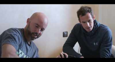 -Hey, mate. Good, good.
-I was gonna try and speak - Andy Murray: Resurfacing