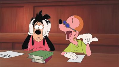 Hey Max is my vision blurred or does that guy look like your dad - An Extremely Goofy Movie