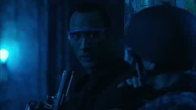 LARABEE Hey MaxineCome over here and we'll play a game I like to callLet's Go to the Dog ShowI put a collar on you and make you my biGUNSHOTLARABEE GRO ANINGI think I really got inside his headI am not proud of what I just did - Get Smart