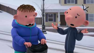 Hey, maybe I can crash at
your place for a few days - Diary of a Wimpy Kid Christmas: Cabin Fever