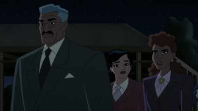 - Hey, maybe it'll have a fireplace, kid.
- Yeah, I hope so. - Batman: Caped Crusader