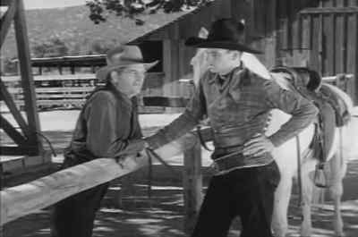Hey, men-- someone's
blown Denton's well - Riders of Destiny