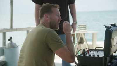 Hey, Mike, the winds are kicking
up here on the surface, - Beyond Oak Island