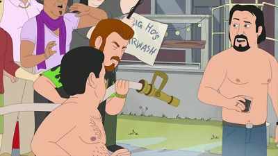 Hey! Never expected to see you again.
How's it going? - Trailer Park Boys: The Animated Series