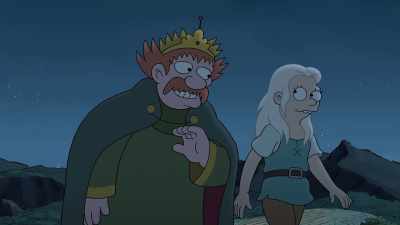 Hey, no language barrier, nothin'.
[chuckles] - Disenchantment
