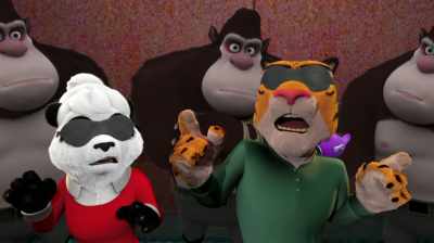 Hey now there is a great tune. - Panda vs. Aliens