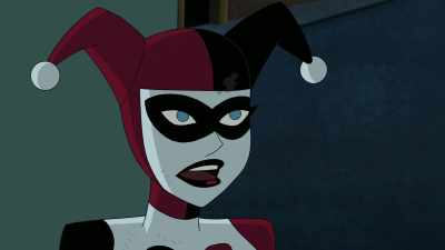 Hey! Now wait just a goddamn minute. - Batman and Harley Quinn