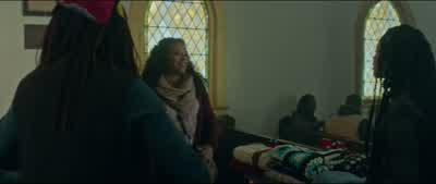Hey Oh I didn't expect to see youI thought you would have left the island by nowOh I was going to but you know the money Nya5 000 to stayThat's life changing for usWe need it YeahPastor Almory opened up the church to everyoneMm hmm Okay We got cotsThere's - The First Purge