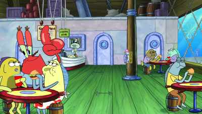 Hey Pat-Tron, I'm going to work! - SpongeBob SquarePants Presents The Tidal Zone