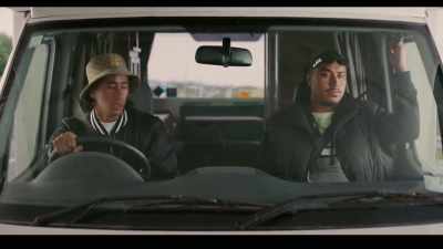 - Hey, you pay for that toll thing?
- STEREO: # ...one good reason why - Far North