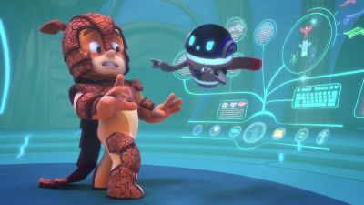 Hey! PJ Robot, tell me
how to activate this jet! - PJ Masks