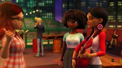 Hey, you play the guitar!
Maybe you can give them a hand! - Miraculous World: New York, United HeroeZ