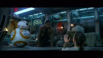 Hey Rey you're a pilotYou can fly anywhere Why go backYou got a familyYou got a boyfriend A cute boyfriendNone of your business that's why - Star Wars: Episode VII   The Force Awakens