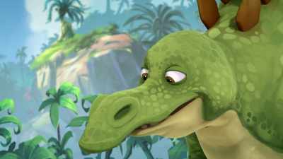 Hey, Rocky! Why do rocks
that fall from the sky - Gigantosaurus