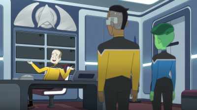 Hey. Ron Docent. Welcome aboard - Star Trek: Lower Decks