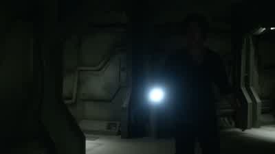 Hey! You'll need this battery to open up the door to the bay. Good? Yeah? - The 100