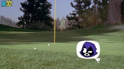 Hey Since when are golf balls magnetic - Teen Titans Go! See Space Jam