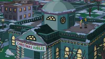  Hey, someone's cooking. - The Simpsons: O C'mon All Ye Faithful