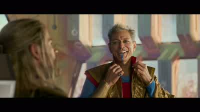 Hey Sparkles here's the dealIf you wanna get back to Ass place AssbergAsgardAny contender who defeats my championtheir freedom they shall winFine Then point me in the direction of whoever's ass I have to kick - Thor: Ragnarok
