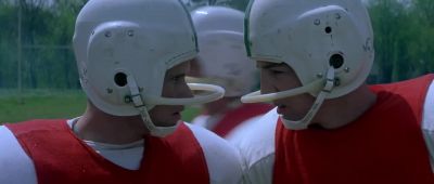 Hey take it easy on my kid brother Make him look good all right - October Sky