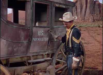 Hey! That's old Major Cheadle,
the paymaster, ain't it? - She Wore a Yellow Ribbon