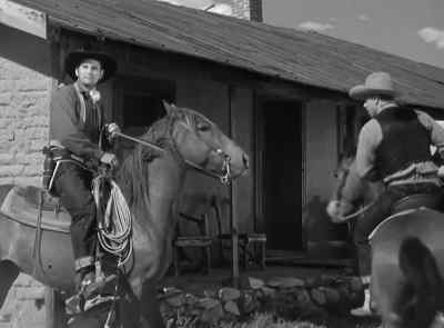 Hey, the old man must be in the shed. - Wyoming Outlaw