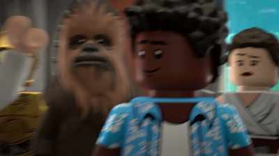 Hey! The trip's just getting started.
Oh! I know what we should do now. - Lego Star Wars Summer Vacation