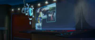 ♪ Buy N Large is your superstore We got all you need ♪ Just cut it off, will you? - WALL·E