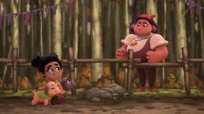Hey, you there, keep your
boy away from the pigs. - Valley of the Lanterns