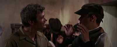 Hey, they was playing
"Gather at the River." - The Wild Bunch