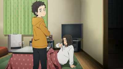 Hey, tsugu, get me a towel,
would you, please? - Her Blue Sky