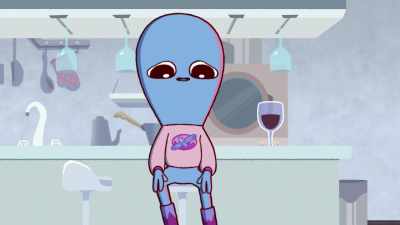 Hey, uh, feels like I shouldn't be here, - Strange Planet