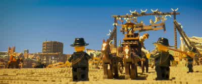 Hey uh listen You think you can explain why I'm dressed like thisand what those big words in the sky were all aboutAnd like where we are in timeYour home Bricksburg is one of many realms in the universeThere's also this onePirate's Cove Knight's Club - The Lego Movie