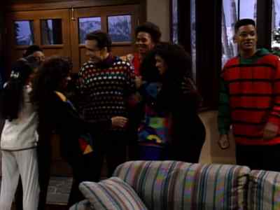 Hey, wait a minute.
I didn't get to give my Christmas gift. - The Fresh Prince of Bel-Air