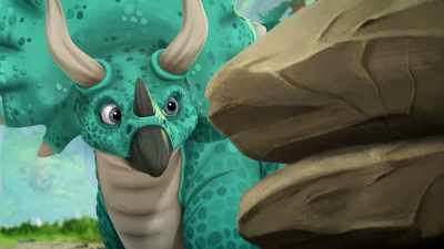 Hey, wait a second.
Now her stage is higher than mine. - Gigantosaurus