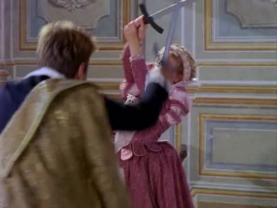 Hey watch it you try doing this backwards and in high heels - "The Wonderful World of Disney" Sabrina Goes to Rome