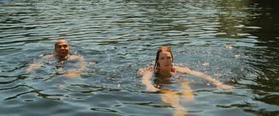 Hey what is that WhatIn the lake right thereOh come on No you guys I'm serious Right thereThere There God looks just like my girlfriend - The Cabin in the Woods