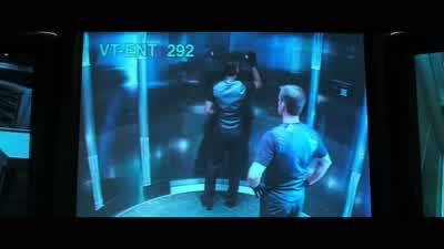 HEY. WHERE WE AT, BOYS? PINS AND FLOOR SENSORS NOW. BLINDER. - Ocean's Eleven