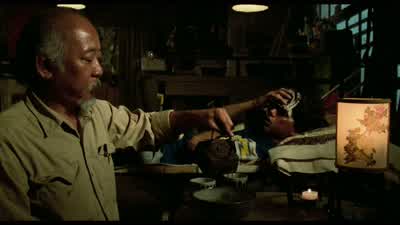 - Hey, where did spider-man go? - The Karate Kid