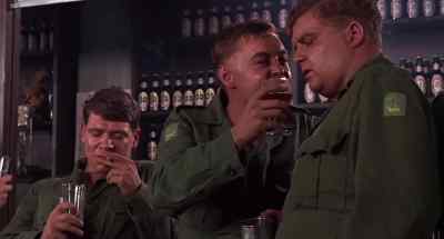- Hey, where's Tasker?
- Drambuie. - The Virgin Soldiers
