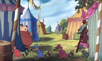 Hey Who's driving this flying umbrella - Robin Hood