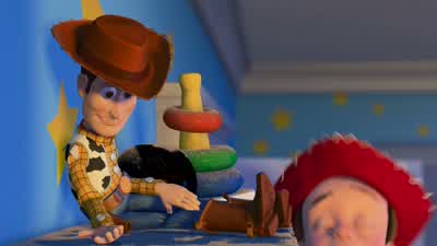 Hey Woody Did you miss meGiddyap giddyap giddyap Ride 'em cowboyOhh I forgot You're brokenI don't wanna play with you anymoreNo Andy No No Andy NoAndy AndyBye WoodyNo No Andy - Toy Story 2