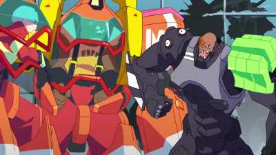 Hey, you're working hard
with this old gear. - Promare