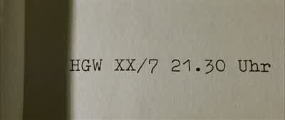 HGW... HGW XX/7... - The Lives of Others