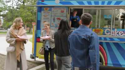Hi, can we have one funnel
cake with the works, please? - The Love Club: Sydney’s Journey